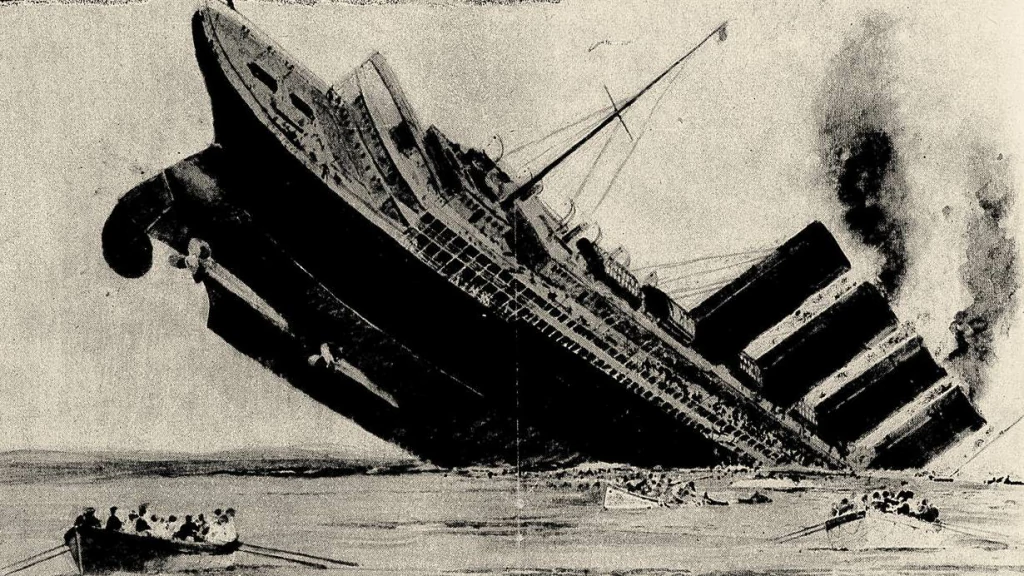 o afundamento do Lusitania